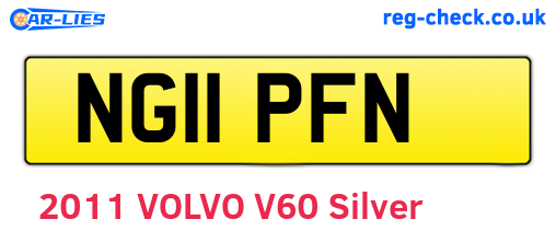 NG11PFN are the vehicle registration plates.