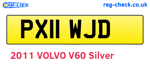 PX11WJD are the vehicle registration plates.