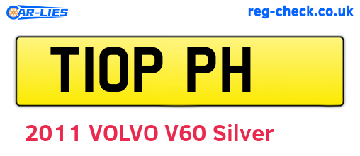 T10PPH are the vehicle registration plates.