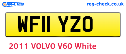 WF11YZO are the vehicle registration plates.