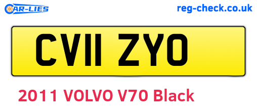 CV11ZYO are the vehicle registration plates.