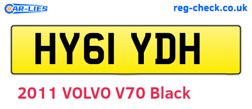 HY61YDH are the vehicle registration plates.