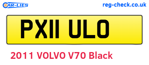 PX11ULO are the vehicle registration plates.