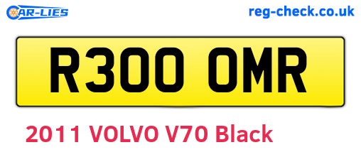 R300OMR are the vehicle registration plates.