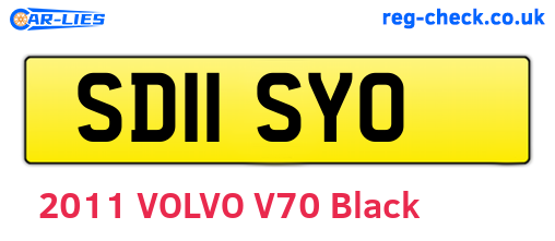 SD11SYO are the vehicle registration plates.