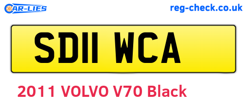 SD11WCA are the vehicle registration plates.
