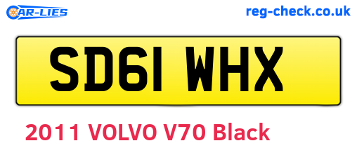 SD61WHX are the vehicle registration plates.