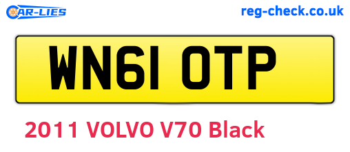 WN61OTP are the vehicle registration plates.
