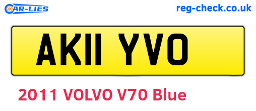 AK11YVO are the vehicle registration plates.