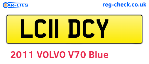 LC11DCY are the vehicle registration plates.