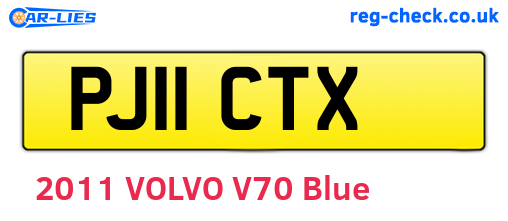 PJ11CTX are the vehicle registration plates.