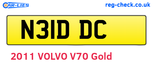 N31DDC are the vehicle registration plates.