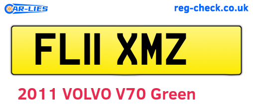 FL11XMZ are the vehicle registration plates.