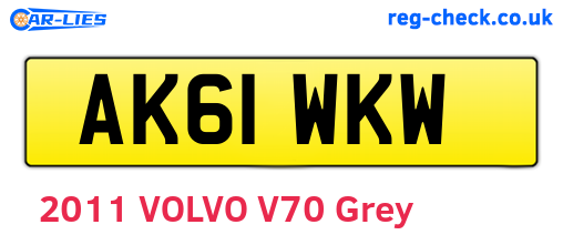 AK61WKW are the vehicle registration plates.