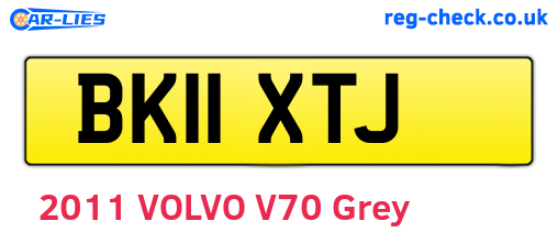 BK11XTJ are the vehicle registration plates.