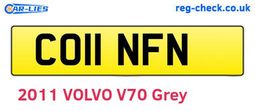 CO11NFN are the vehicle registration plates.