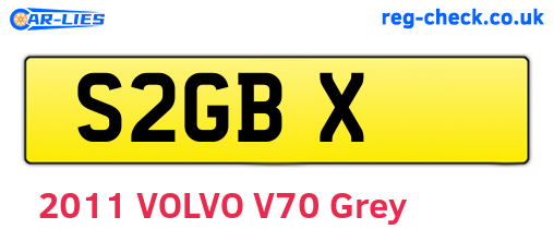 S2GBX are the vehicle registration plates.