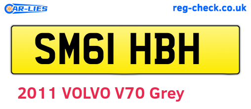 SM61HBH are the vehicle registration plates.