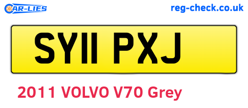 SY11PXJ are the vehicle registration plates.