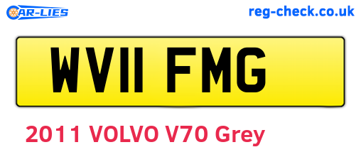 WV11FMG are the vehicle registration plates.