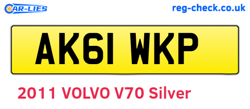 AK61WKP are the vehicle registration plates.