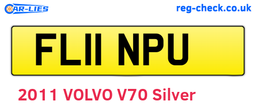 FL11NPU are the vehicle registration plates.