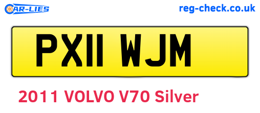 PX11WJM are the vehicle registration plates.