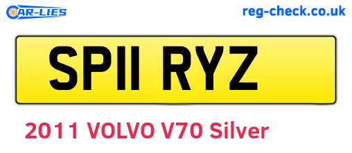 SP11RYZ are the vehicle registration plates.