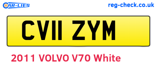 CV11ZYM are the vehicle registration plates.