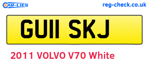 GU11SKJ are the vehicle registration plates.