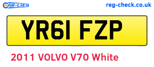 YR61FZP are the vehicle registration plates.