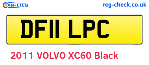 DF11LPC are the vehicle registration plates.