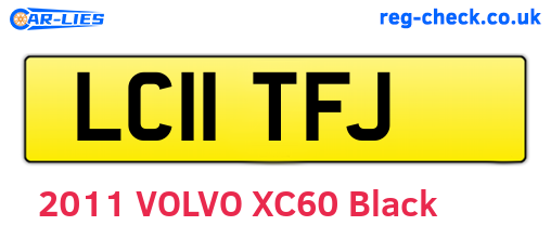 LC11TFJ are the vehicle registration plates.