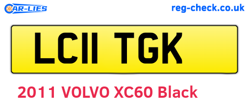 LC11TGK are the vehicle registration plates.