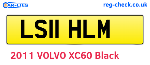 LS11HLM are the vehicle registration plates.