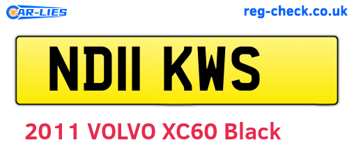 ND11KWS are the vehicle registration plates.