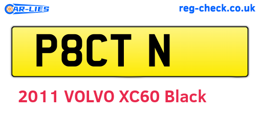 P8CTN are the vehicle registration plates.