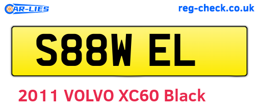 S88WEL are the vehicle registration plates.