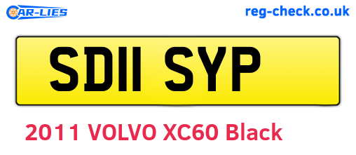 SD11SYP are the vehicle registration plates.