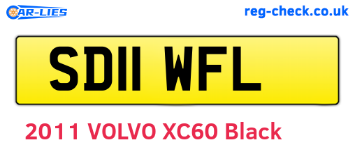 SD11WFL are the vehicle registration plates.