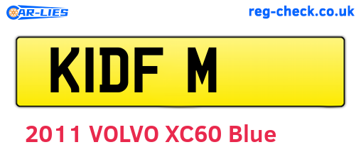 K1DFM are the vehicle registration plates.