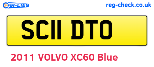 SC11DTO are the vehicle registration plates.