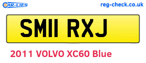 SM11RXJ are the vehicle registration plates.