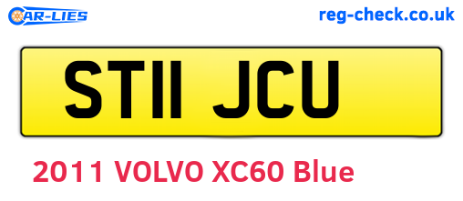 ST11JCU are the vehicle registration plates.