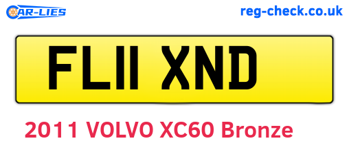 FL11XND are the vehicle registration plates.