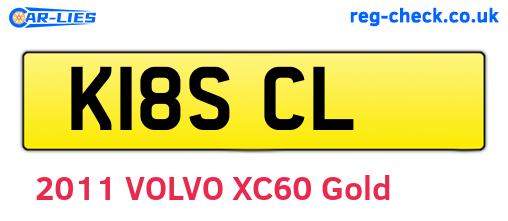 K18SCL are the vehicle registration plates.