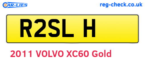 R2SLH are the vehicle registration plates.