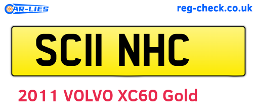 SC11NHC are the vehicle registration plates.