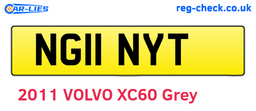 NG11NYT are the vehicle registration plates.