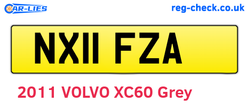 NX11FZA are the vehicle registration plates.
